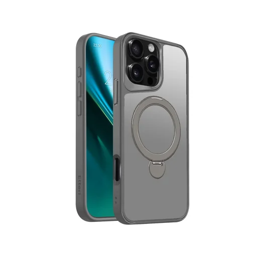 iPhone 17 Etteri Matt Mag Ring tok szürke - 1