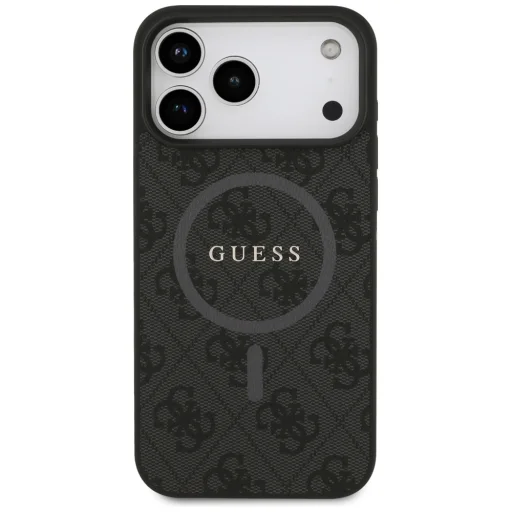 iPhone 17 Pro Max Guess 4G Ring Classic Logo MagSafe tok fekete - 5