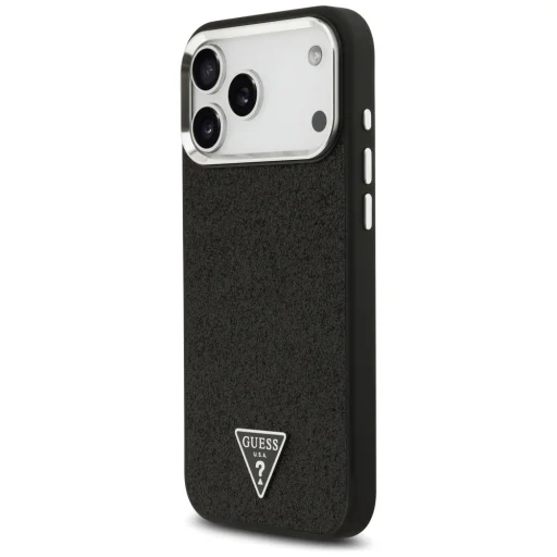 iPhone 17 Pro Max Guess Glitter Triangle Logo MagSafe fekete tok - 2