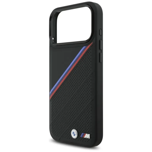 iPhone 17 Pro Max BMW M Tricolor Metal Logo MagSafe fekete tok - 6