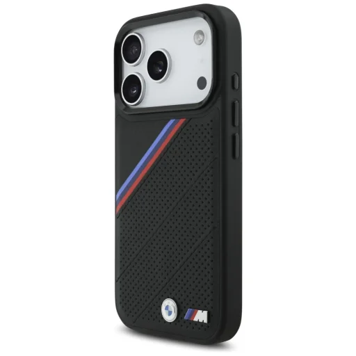 iPhone 17 Pro BMW M Tricolor Metal Logo MagSafe tok fekete - 2