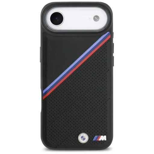 iPhone 17 Air BMW M Tricolor Metal Logo MagSafe fekete tok - 3