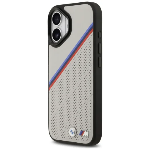 iPhone 17 BMW M Tricolor Metal Logo MagSafe tok szürke - 2