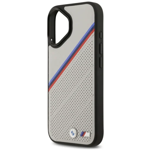 iPhone 17 BMW M Tricolor Metal Logo MagSafe tok szürke - 6