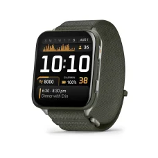 GARMIN Venu X1 moss titanium, moss comfortfit nylon band