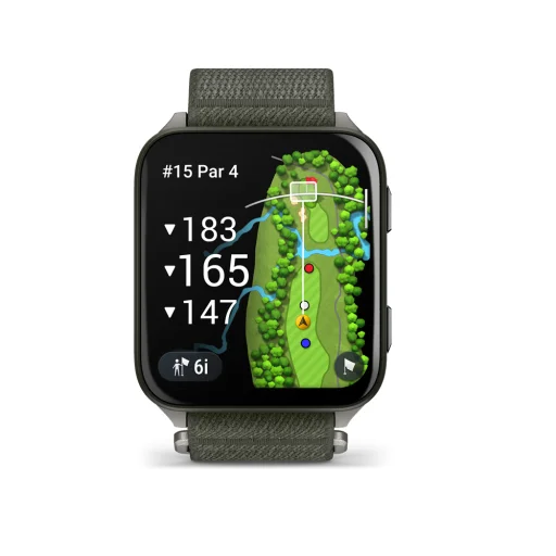 GARMIN Venu X1 moss titanium, moss comfortfit nylon band - 3