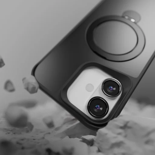 iPhone 17 Air Etteri Matt Mag Ring fekete tok - 6