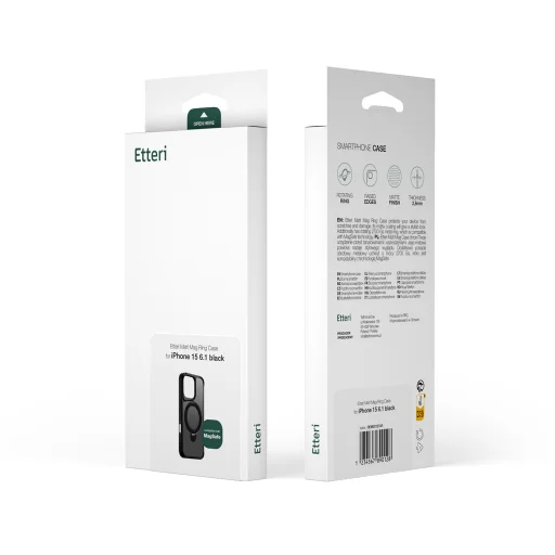 iPhone 17 Air Etteri Matt Mag Ring fekete tok - 10