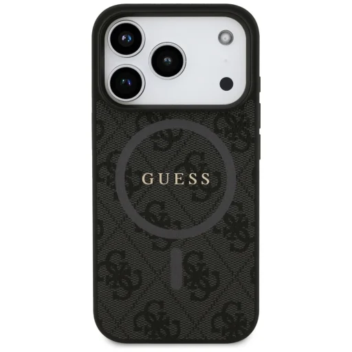iPhone 17 Pro Guess 4G Ring Classic Logo MagSafe fekete tok - 3