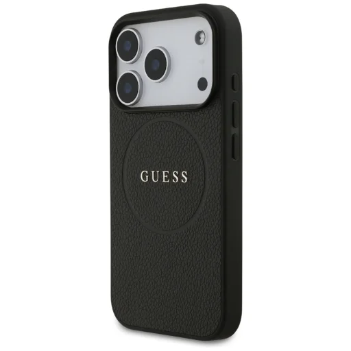 iPhone 17 Pro Guess Grained Ring MagSafe tok fekete - 2