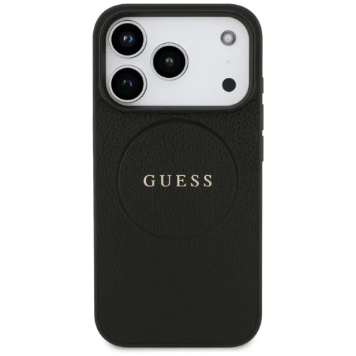 iPhone 17 Pro Guess Grained Ring MagSafe tok fekete - 3