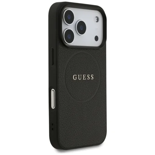 iPhone 17 Pro Guess Grained Ring MagSafe tok fekete - 4