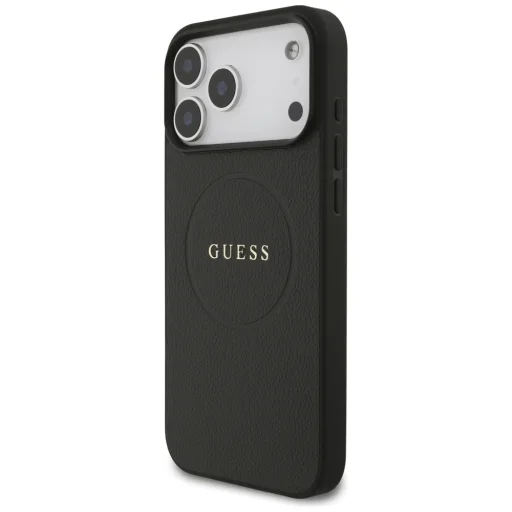 iPhone 17 Pro Max Guess Grained Ring MagSafe tok fekete - 2