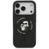 iPhone 17 Pro Max Karl Lagerfeld Silicone Karl&Choupette Ring MagSafe tok fekete - 3