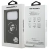 iPhone 17 Pro Max Karl Lagerfeld Silicone Karl&Choupette Ring MagSafe tok fekete - 8