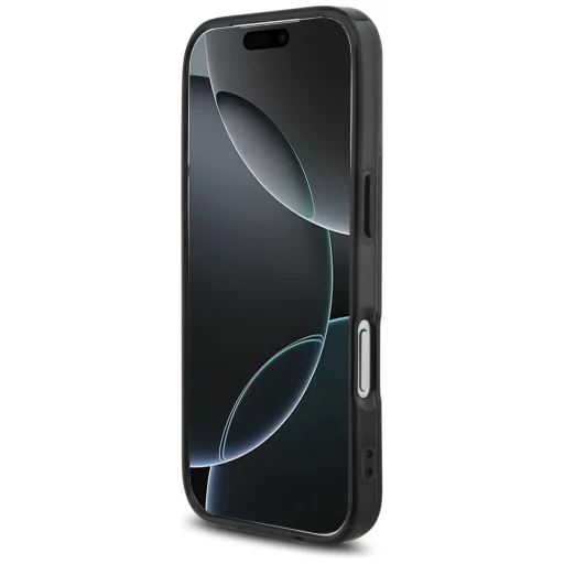iPhone 17 Pro AMG Dupla Rétegű Átlátszó Grafikai MagSafe tok fekete - 5