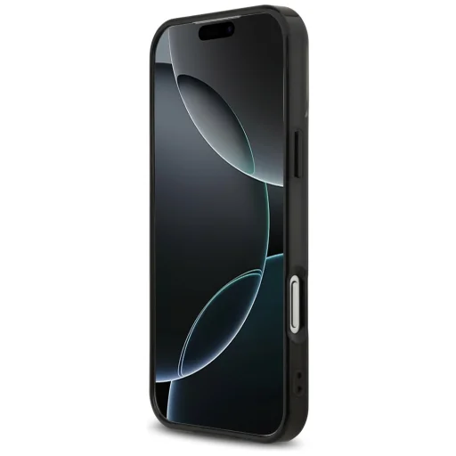 iPhone 17 Pro Max AMG Dupla Rétegű Átlátszó Grafikus MagSafe tok fekete - 9