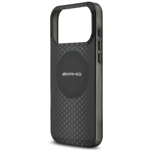iPhone 17 Pro Max AMG Dupla Rétegű Átlátszó Grafikus MagSafe tok fekete - 11