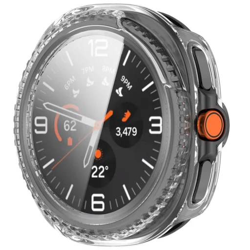 Samsung Galaxy Watch8 Classic/Ultra 2 Techsuit - Defense360 Pro + Képernyővédő - Átlátszó tok - 2