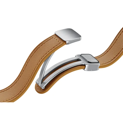 ET-SHR93SDE Samsung Galaxy Watch 6/6 Classic D-Buckle bőrszíj (Vegán) S/M Camel - 6