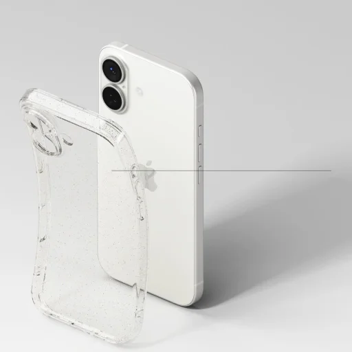 iPhone 17 Ringke Glitter Clear tok - 4