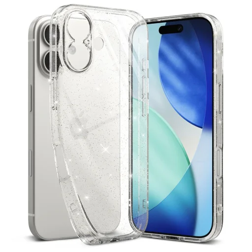 iPhone 17 Ringke Glitter Clear tok - 1