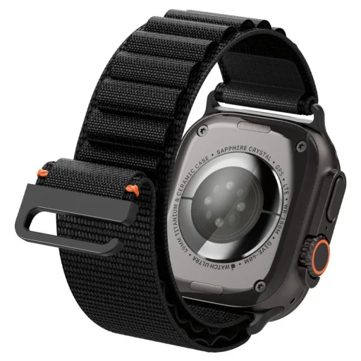 Apple Watch 6 / 7 / 8 / 9 / 10 / 11 / SE / Ultra 1 / 2 (44 / 45 / 46 / 49 mm) Spigen Wbf1 Szíj Fekete - 10