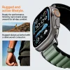 Apple Watch 6 / 7 / 8 / 9 / 10 / 11 / SE / Ultra 1 / 2 (44 / 45 / 46 / 49 mm) Spigen Wbf1 szíj, fekete/zöld thumbnail