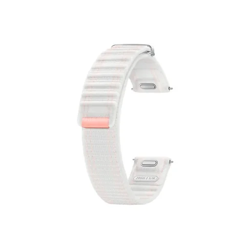 ET-SVL30SWE Samsung Galaxy Watch 4/5/6/7 textilszíj 20mm S/M rózsaszín/fehér - 3