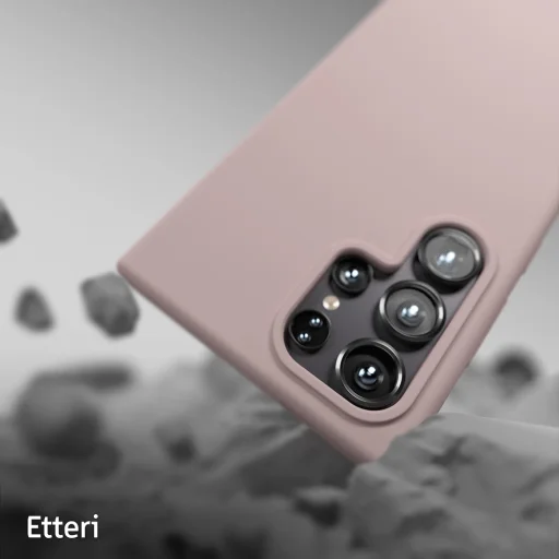 Samsung Galaxy S25 Ultra tok Etteri szilikon tok világos rózsaszín - 9