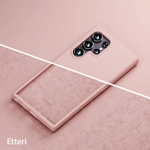 Samsung Galaxy S25 Ultra tok Etteri szilikon tok világos rózsaszín - 10