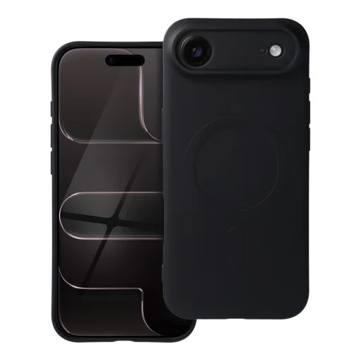 iPhone 17 Air szilikontok MagSafe kompatibilis, fekete - 10