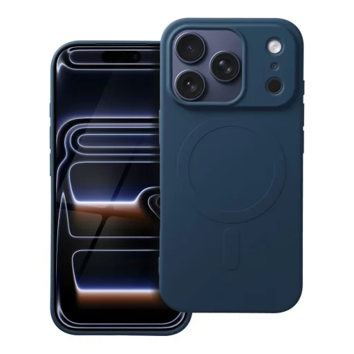 iPhone 17 Pro szilikon tok (nagy lyuk) kék - 7