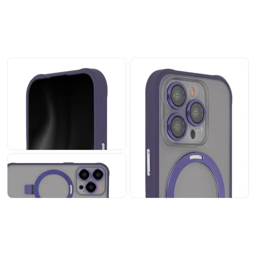 iPhone 15 Plus tok Ring Secure Mag ibolya tok - 4