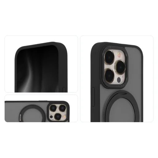 Secure Spinning Mag tok iPhone 15 Pro 6,1" fekete - 4