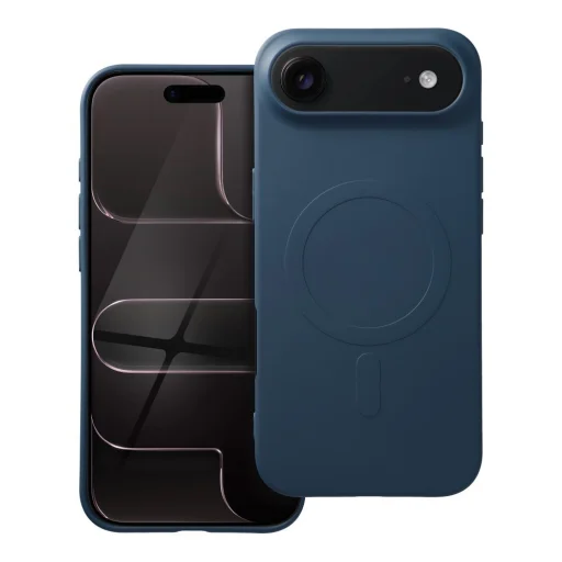 iPhone 17 Air tok, szilikon MagSafe kompatibilis tok (nagy lyuk), fekete - 10