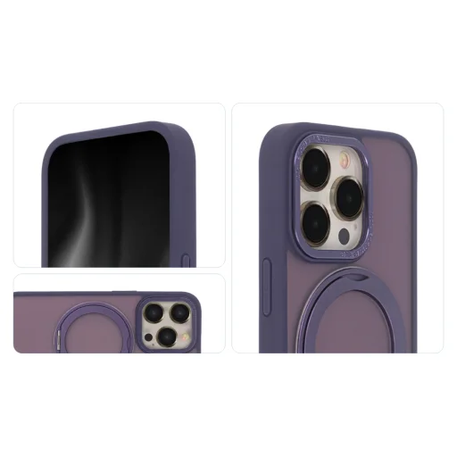 Secure Spinning Mag tok iPhone 15 Pro 6,1" ibolya - 4