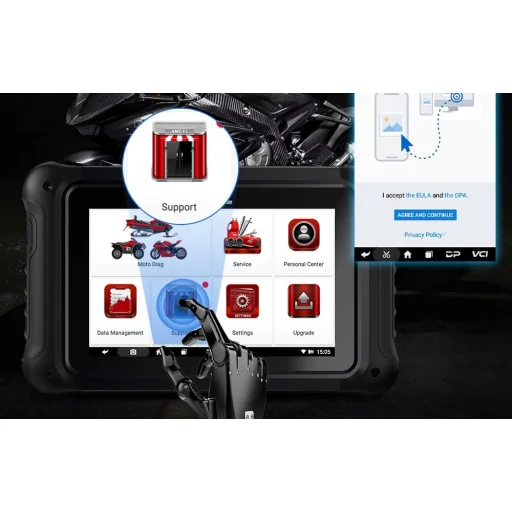 Ancel MT700 motorkerékpár diagnosztikai szkenner - 8