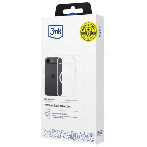 iPhone 17 Air tok 3MK Clear MagCase tok - 5