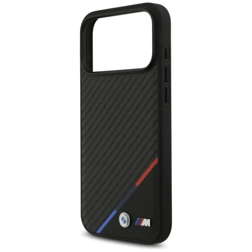iPhone 17 Pro Max BMW M Carbon Tricolor Line MagSafe fekete tok - 6