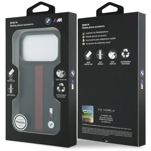 iPhone 17 Pro BMW M Perforated Stripe Logo MagSafe piros tok - 8