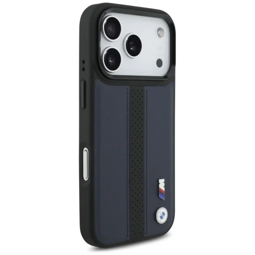 iPhone 17 Pro BMW M Perforated Stripe Logo MagSafe tok tengerészkék - 4