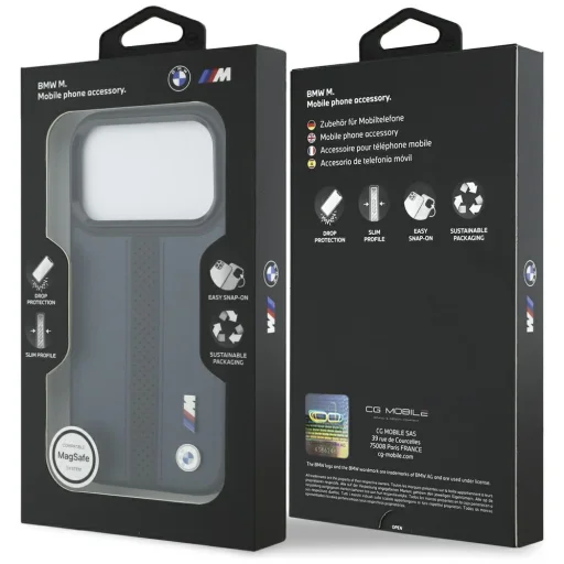 iPhone 17 Pro BMW M Perforated Stripe Logo MagSafe tok tengerészkék - 8