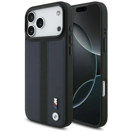 iPhone 17 Pro Max BMW M Perforated Stripe Logo MagSafe tok tengerészkék - 1