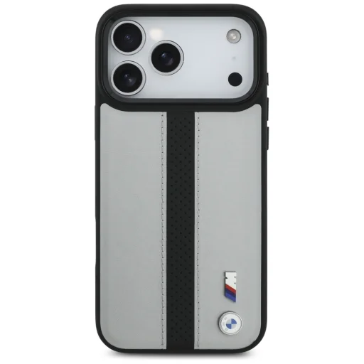 iPhone 17 Pro Max BMW M Perforated Stripe Logo MagSafe szürke tok - 3