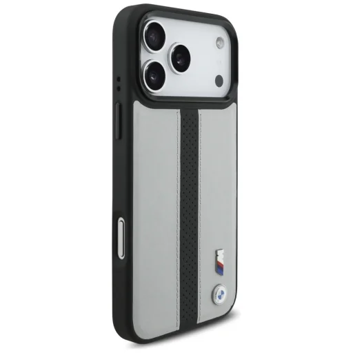 iPhone 17 Pro Max BMW M Perforated Stripe Logo MagSafe szürke tok - 4