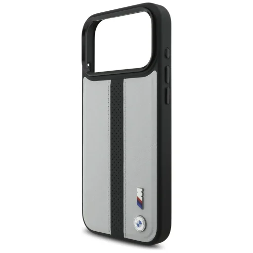 iPhone 17 Pro Max BMW M Perforated Stripe Logo MagSafe szürke tok - 6