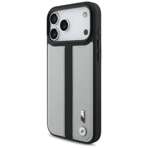 iPhone 17 Pro Max BMW M Perforated Stripe Logo MagSafe szürke tok - 2