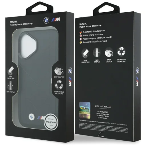 iPhone 17 BMW M Steppelt Logó MagSafe fekete tok - 8