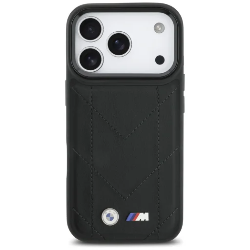 iPhone 17 Pro BMW M Quilted Logo MagSafe fekete tok - 3